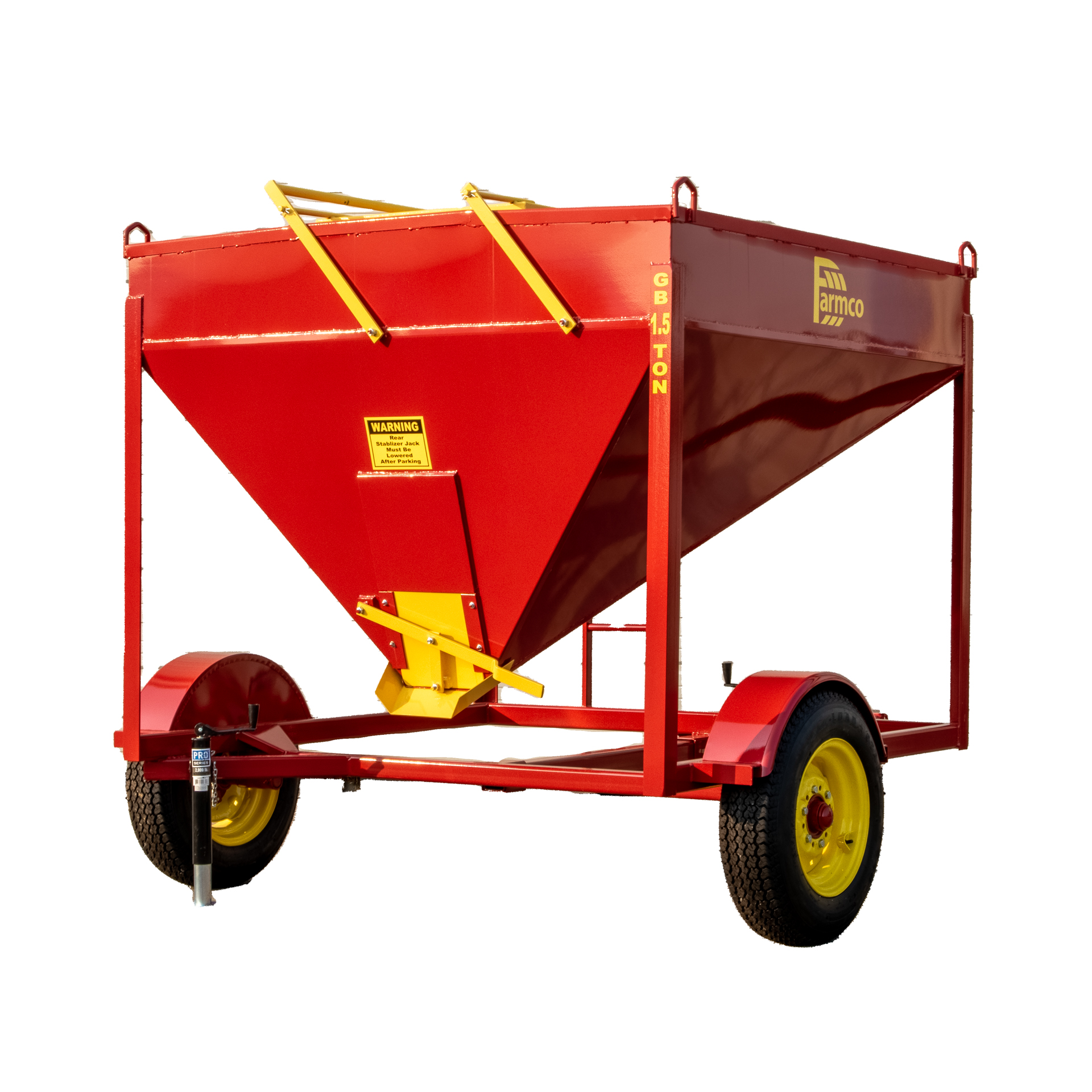 quality red 1 5 ton portable feed bin for sale 3